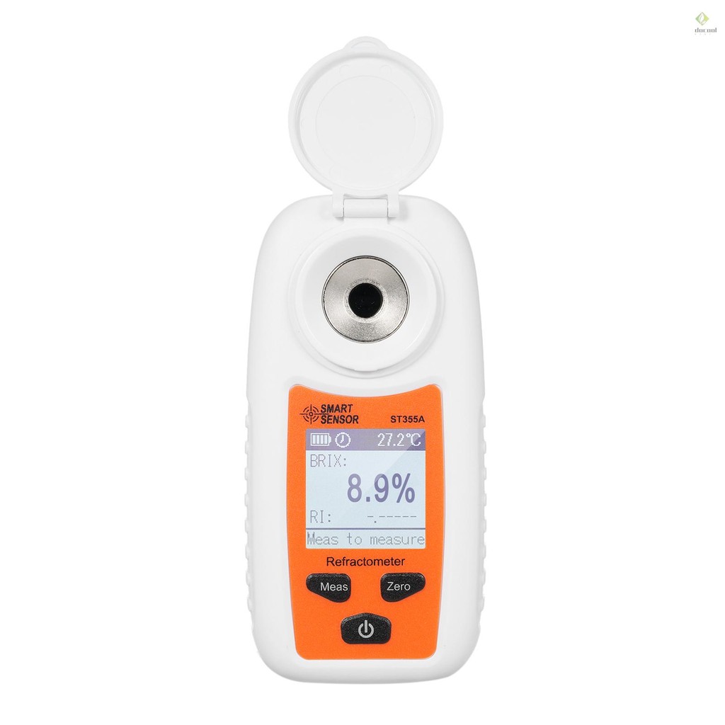 LCD Digital Refractometer Portable Handheld Honey Refractometer ATC ...