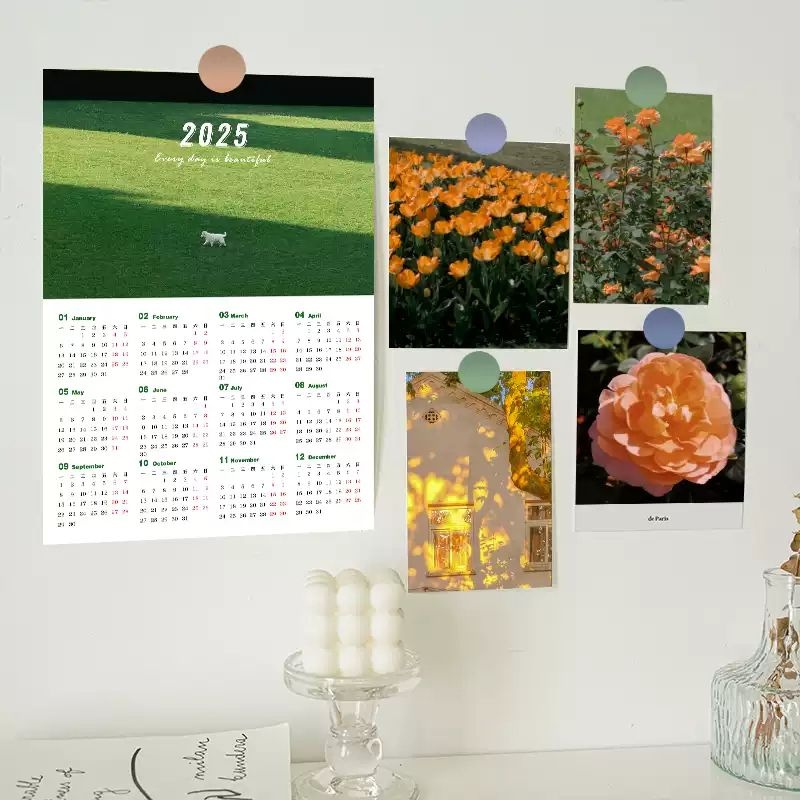 Creative High-Quality 2025 Calendar Poster Wall Calendar Simple ins ...
