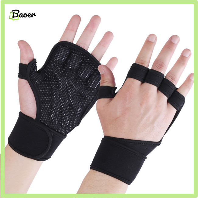 Guanti Fitness LIONS FIT Con Fascia Al Polso – Palestra, Bodybuilding, Uomo, Pelle E Neoprene, Nero