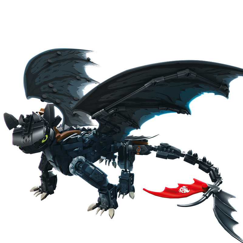 How to Train Your Dragon Toothless MOC Night Shadow Dragon Dragon ...