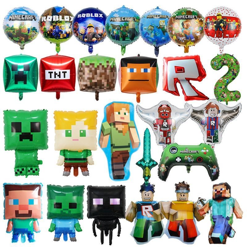 Minecraft Theme Party Decoration Set Kids Birthday Supplies - Minecraft ...