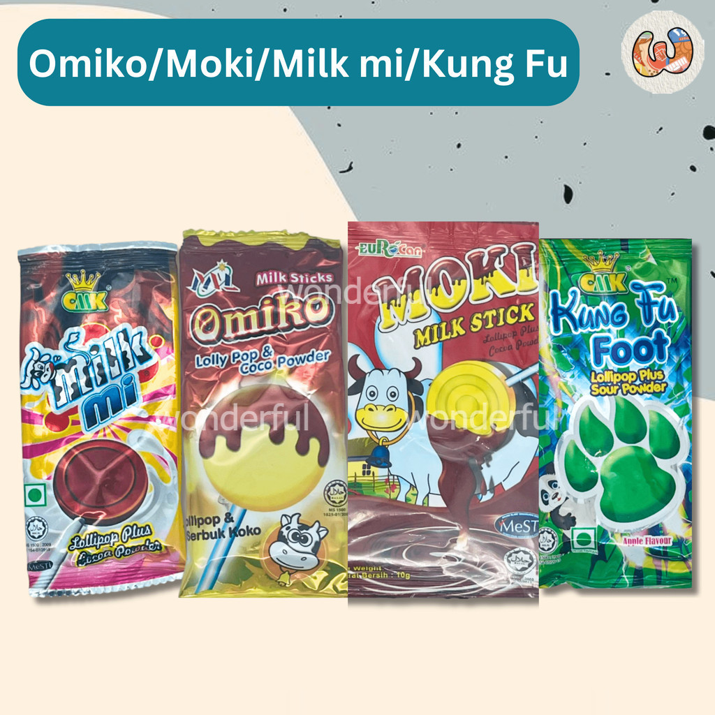 WF Omiko / Miko / Milk Mi / Kung Fu Foot Sour Powder + Lollipop (Small ...