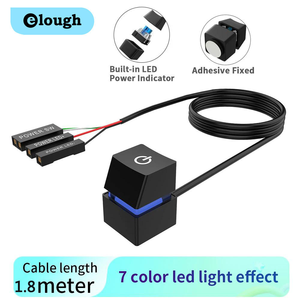 Elough Computer Desktop Switch Colorful LED Lights PC Motherboard ...