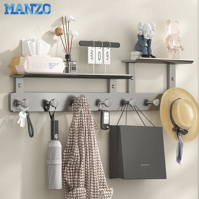 Multi-Functional Entryway Coat Hanger Hook Space-Saving Wall Hook ...