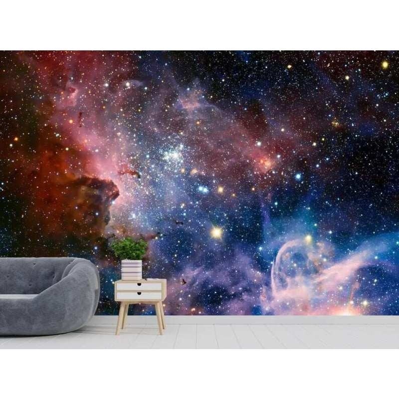 Custom Galaxy Wallpaper Mural Space Peel&Stick Vinyl Wallpaper Custom