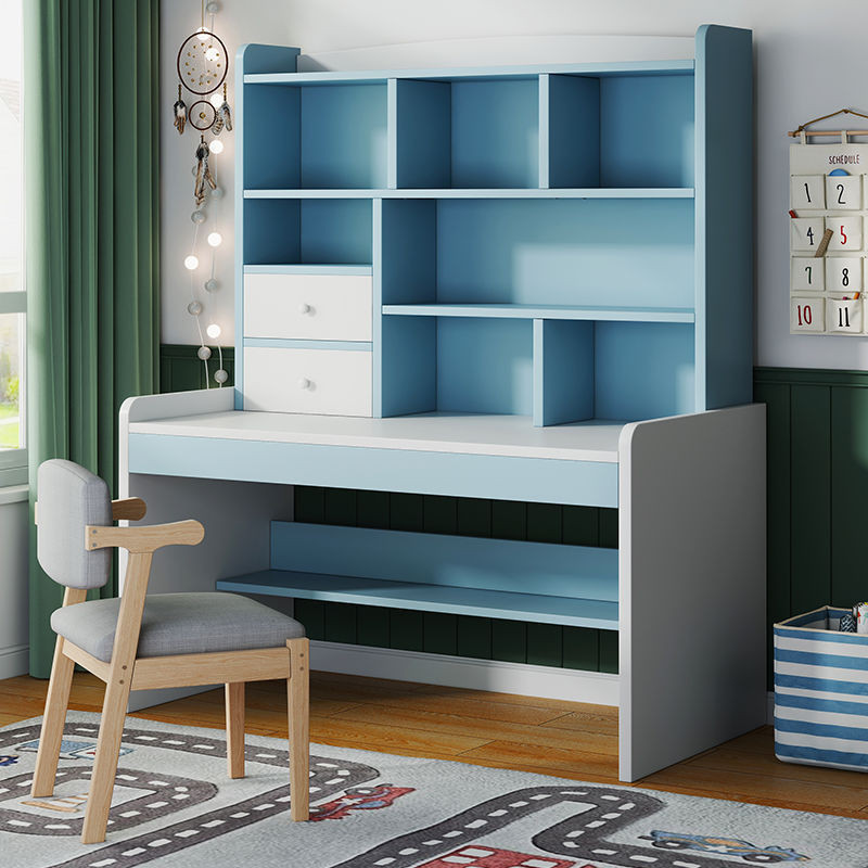 Modern Integrated Student Learning Computer Table 100 / 120cm Desk ...