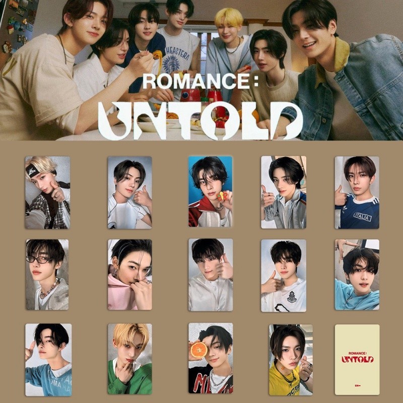 55 Cartes Photo Enhypen - Album Romance: Untold, 5.5x8.5 Cm, Collection Fan, Idéal Cadeau K-pop