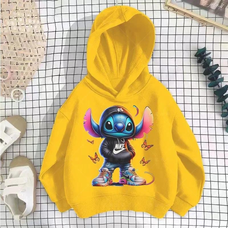 Stitch Cycle Anime Printed Girls Boys Sweatshirt Hoodies Autumn And Winter Long Sleeve Harajuku Pullovers Outwear Sport Hooded Wholesale Shopee Malaysia
