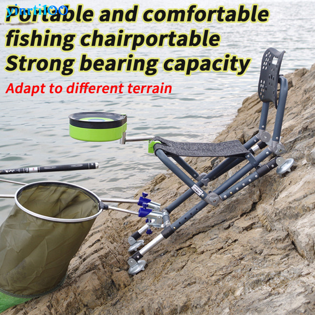 Yinrti Portable Folding Camping Chair For Uneven Ground, Heavy Duty