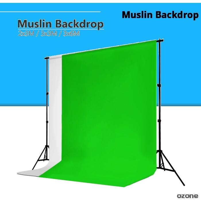 2m 3m 6m Muslin Photo Background Studio Screen Backdrop Cloth | Shopee ...