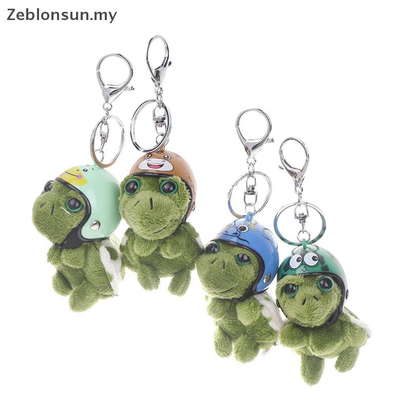 # new # Kawaii Helmet Turtle Keychain Cute Cartoon Plush Sea Turtle ...