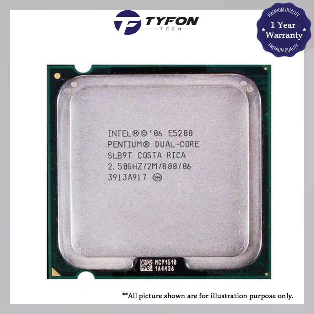 Intel Pentium Dual Core E5200 Desktop Processor (2M Cache, up to 2 ...