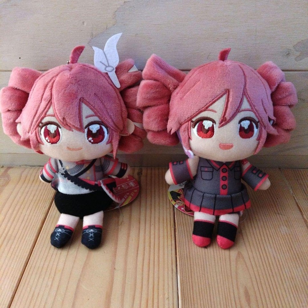 Vocaloid Kasane Teto Plush Mascot Sitting Toy 2-Piece Set main image 1