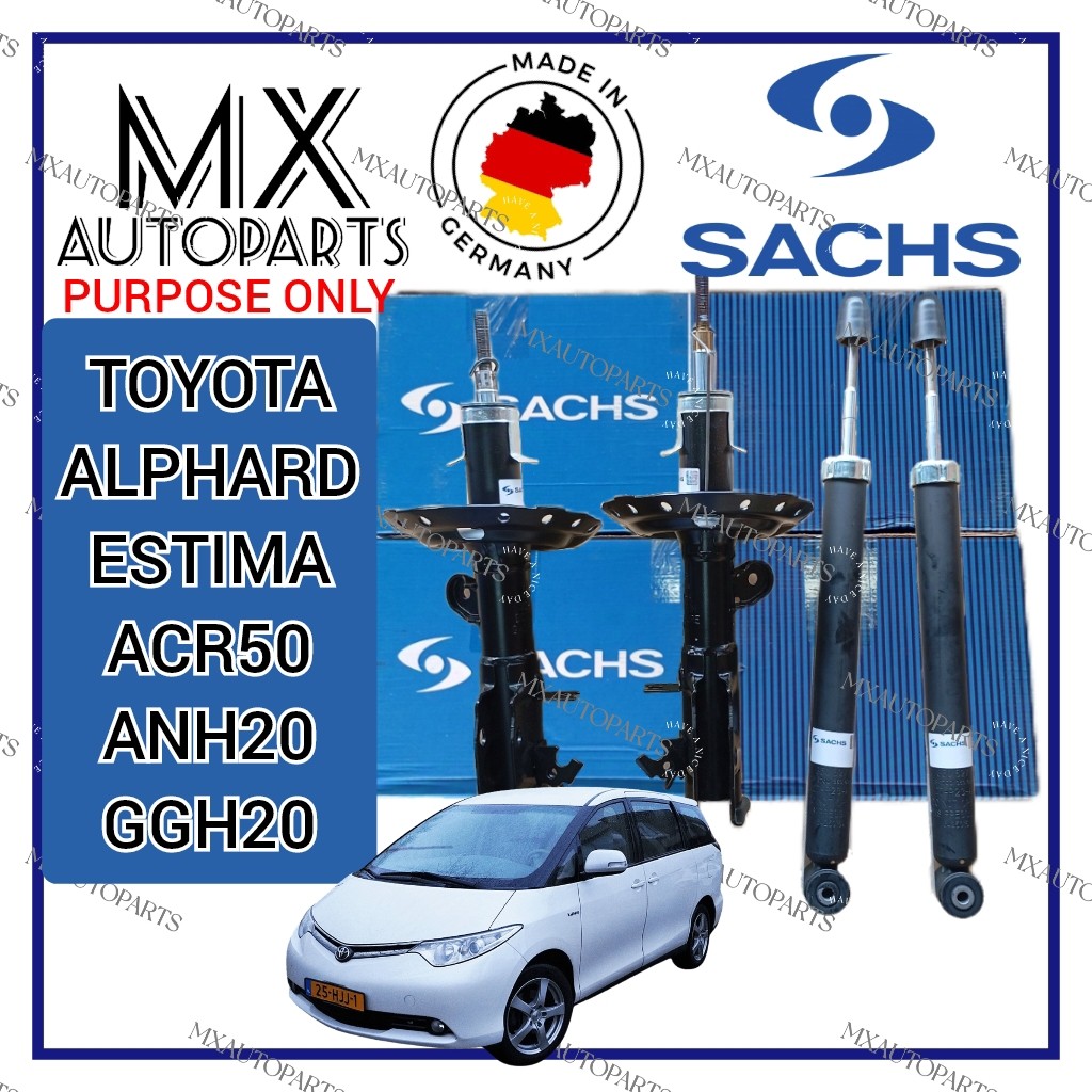 (WARRANTY 1YEAR) SACHS SHOCK ABSORBER TOYOTA ESTIMA ACR50 GSR50 ALPHARD ...