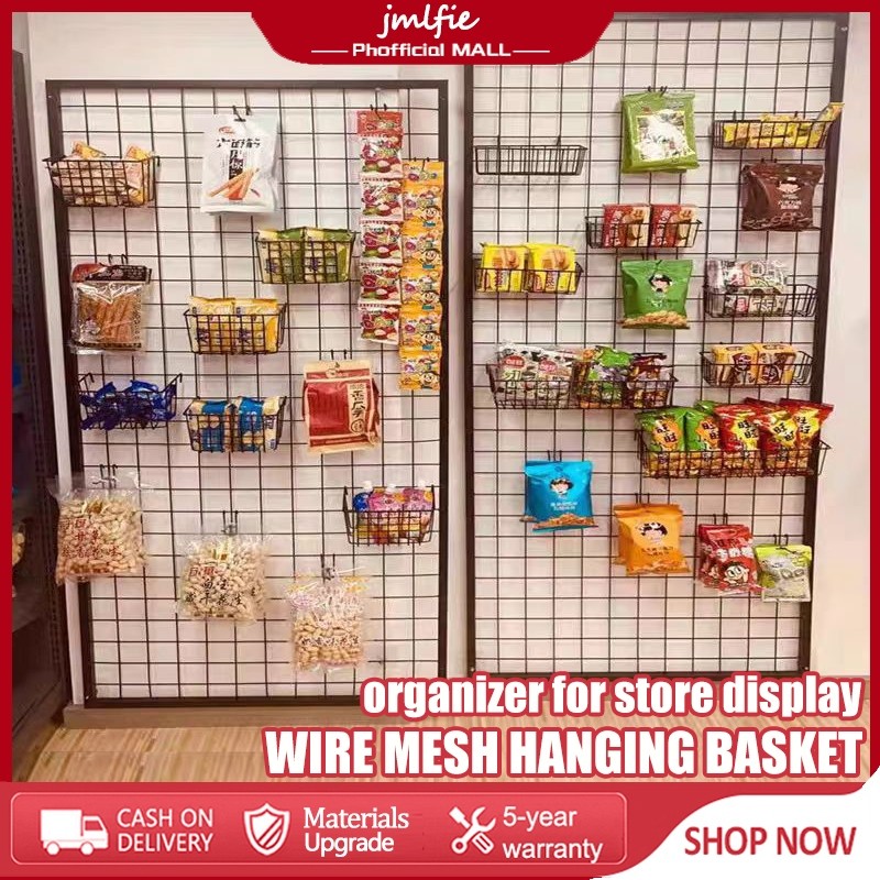 Hanging organizer wire mesh hanging basket hanging net sari sari store ...