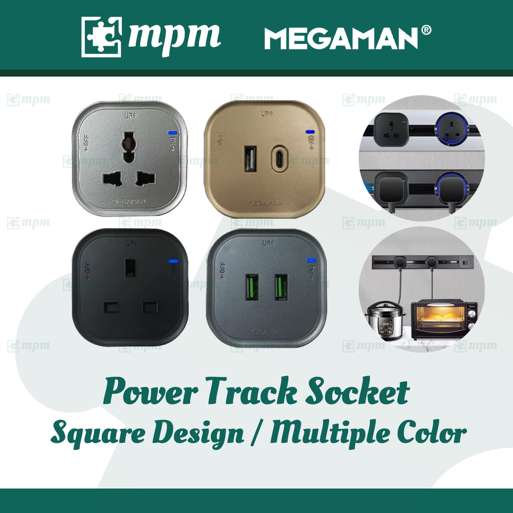 Megaman Multi-Socket Modul - YTTSX01-F SIRIM Palam Berbilang USB/Type-C ...