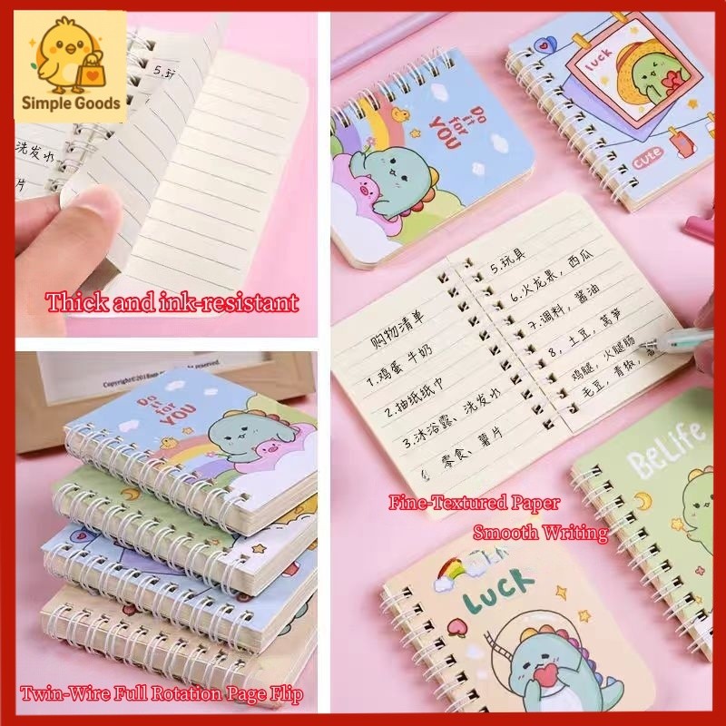 《1PC 160 PAGE 》Cute Cartoon Mini Notebook Portable Memo Note Book ...