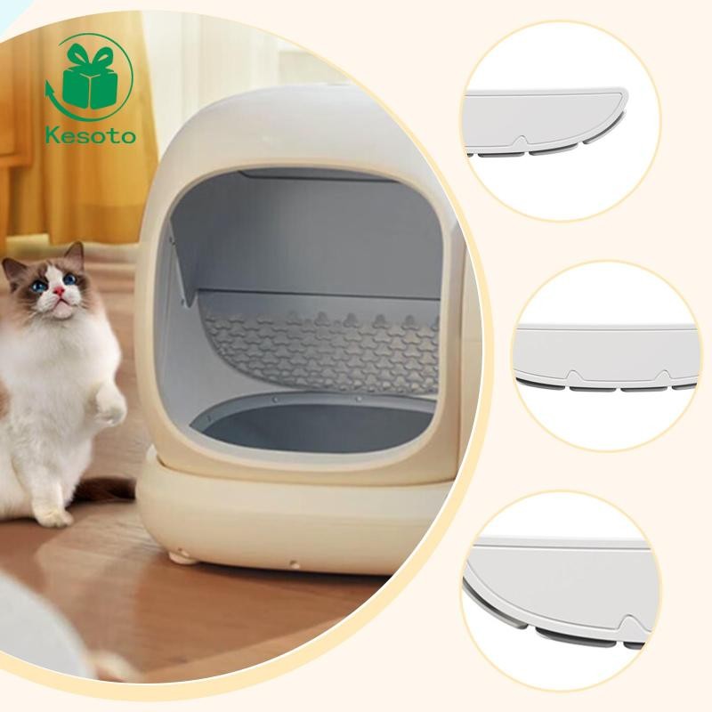 [Kesoto] Baffle for Self Cleaning Cat Litter Box Sand Control Elevated ...
