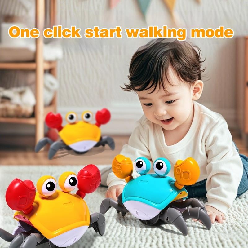 Electric Toys Escape Crabs Crawl Automatic Obstacle Avoidance Toys Move ...