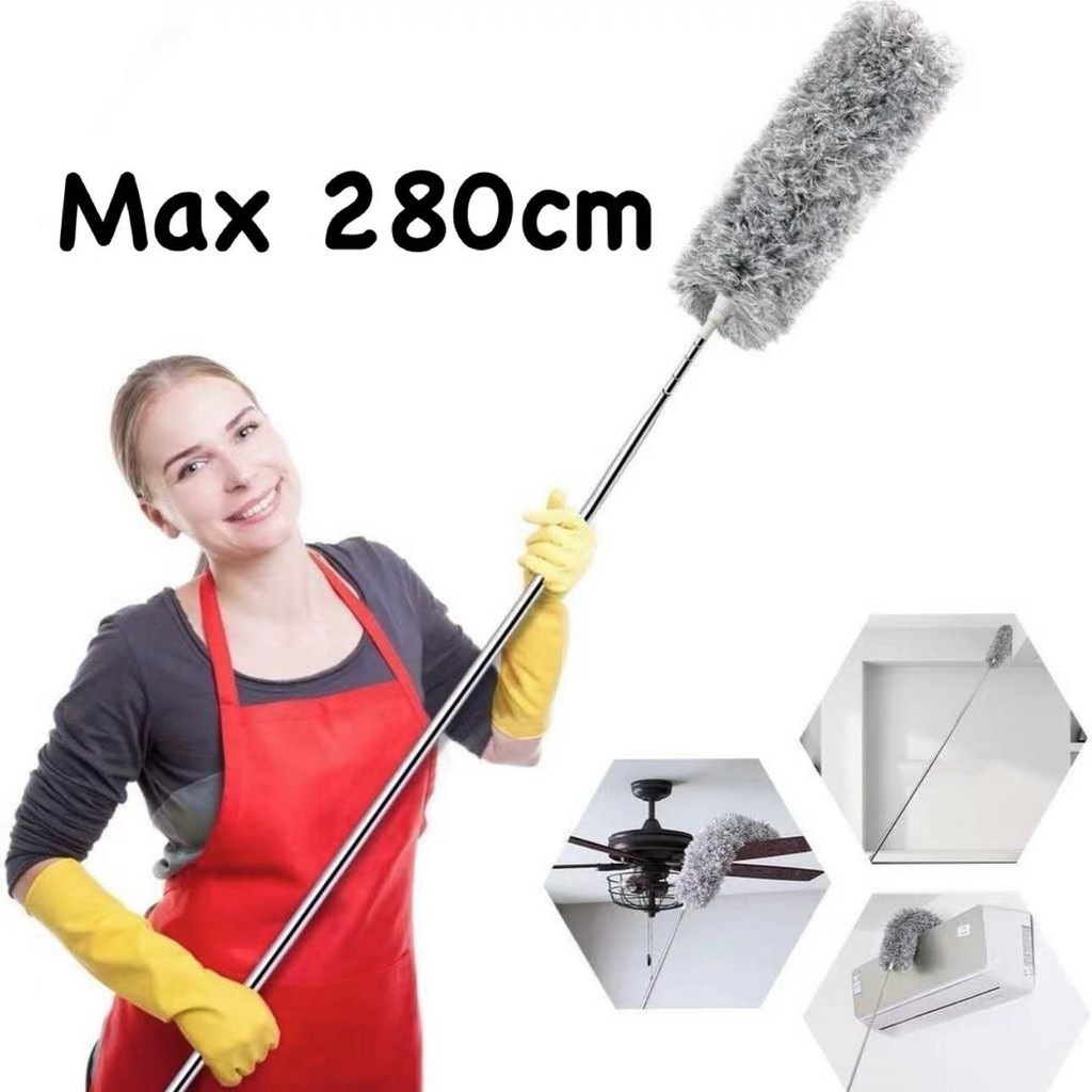 B.S.B NEW,280cm Long Microfiber Duster,with Bendable Head, Washable ...