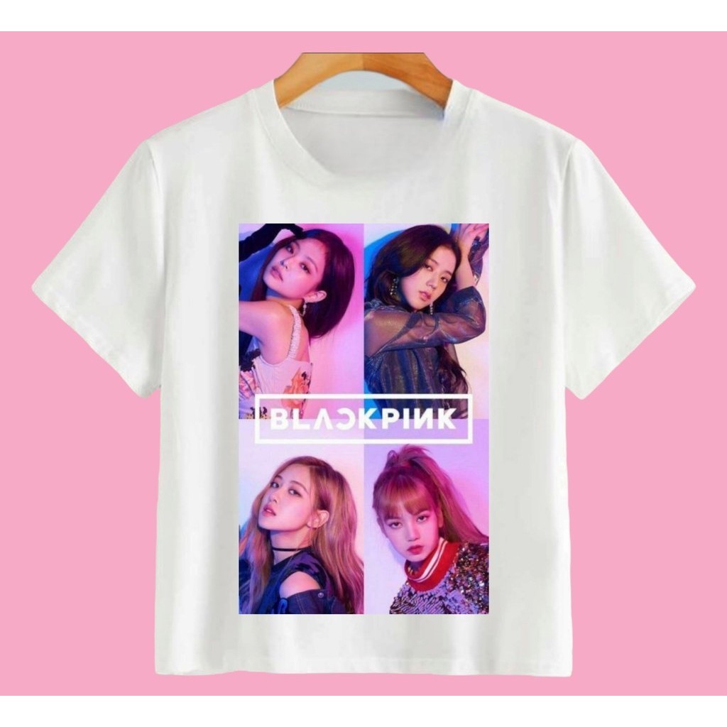 Official BLACKPINK Photo Tee T-Shirt - Band Logo Unisex White Tee, High Quality Cotton - View #7