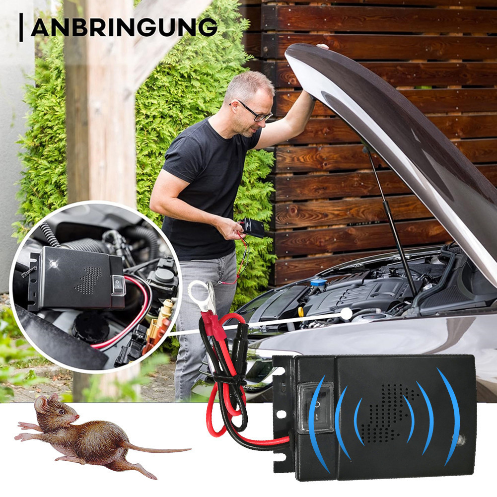 Car Ultrasound Mouse Repeller Circuit Protection Rodent Repeller Self ...