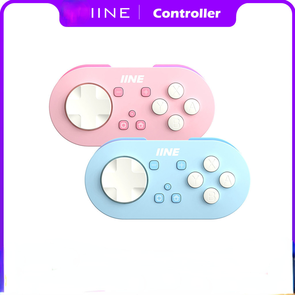 IINE Pocket Game Controller Auto-Fire Function RGB Lighting Mini ...