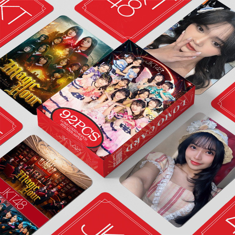 50-92pcs/box JKT48 Lomo Cards Stickers Holographic Photocards ...