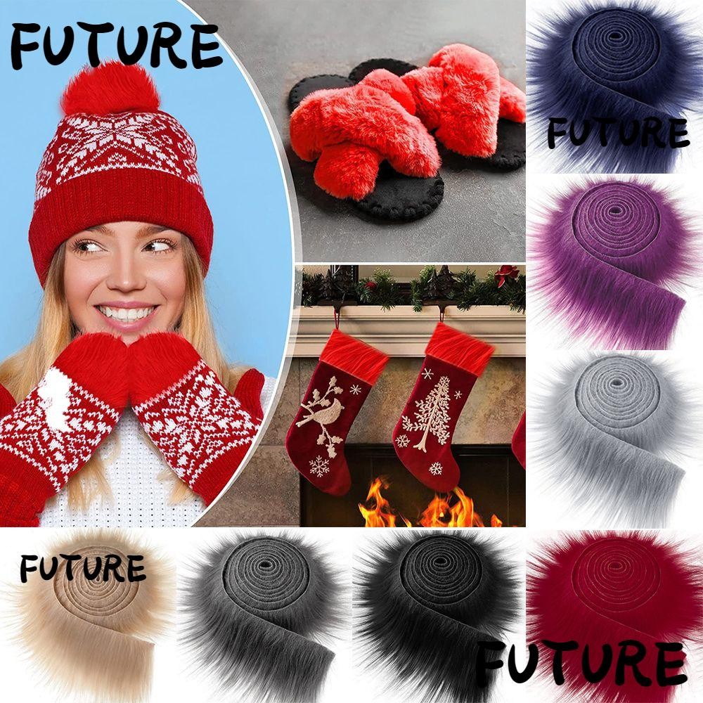 HL-FUTU 1.5M Faux Fur Ribbon Tapes DIY Crafts Gift Winter Costume ...