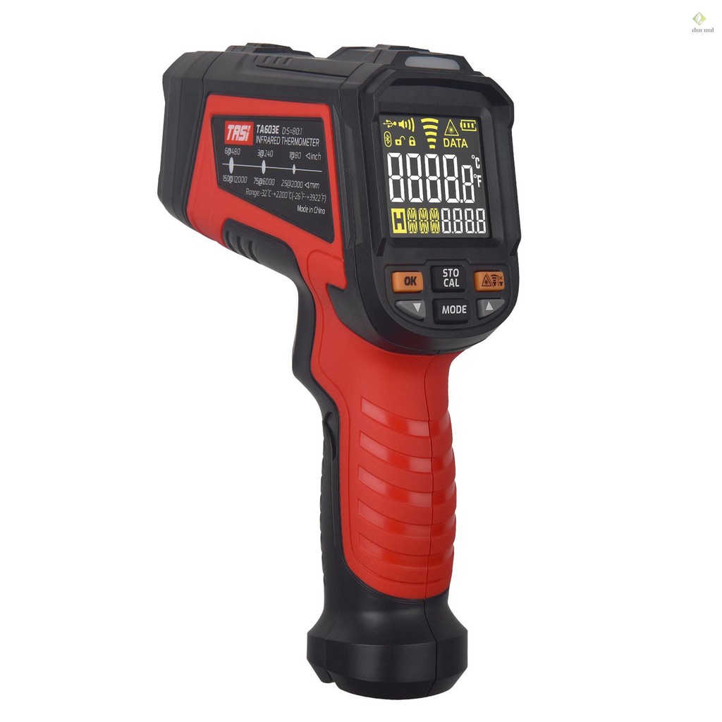 TASI Laser Infrared Thermometer Non-Contact Digital Temperature Machine ...