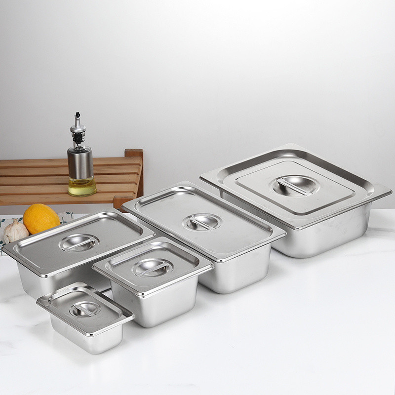 Stainless Steel Gastronorm Pan Rectangular Insulation Plate Buffet ...