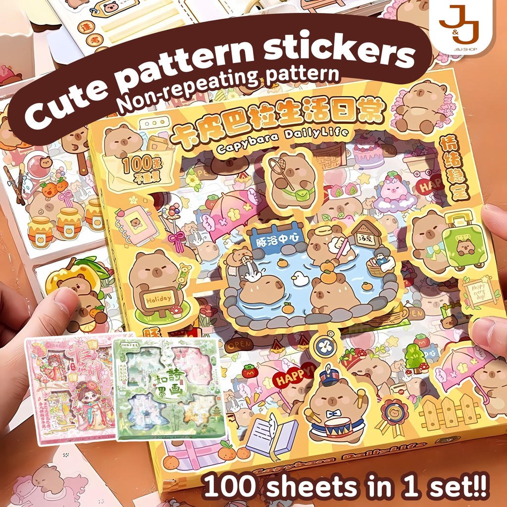Cute Capybara Stickers School Supplies Diary Decoration Journal ...