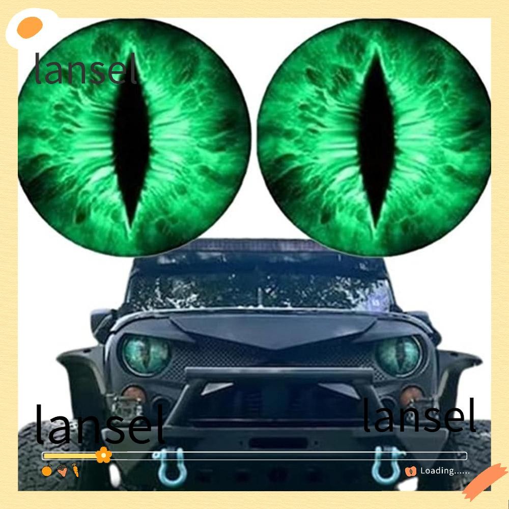 LA Beast Eyes Decals, Bumper Decoration 1 Pair Headlight Decals, Round ...