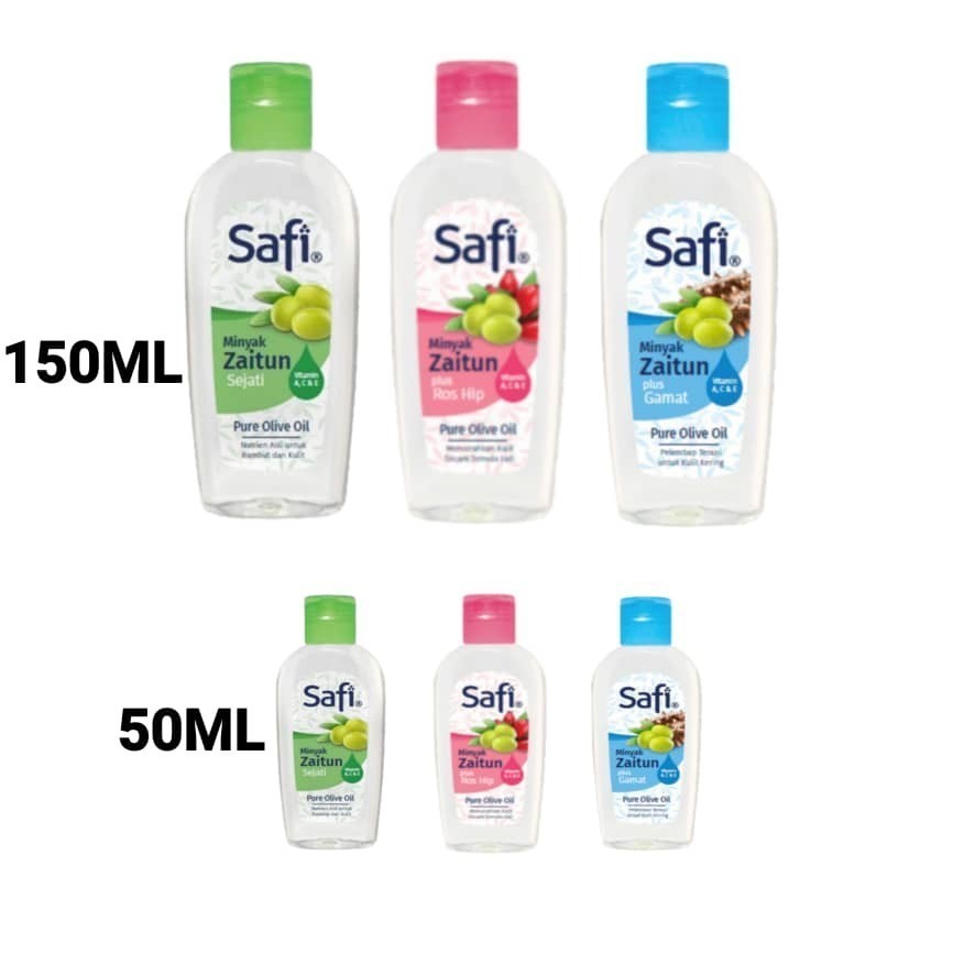 SAFI MINYAK ZAITUN PURE OLIVE OIL 150ML (EXP:06/2026) | 50ML (EXP:10/