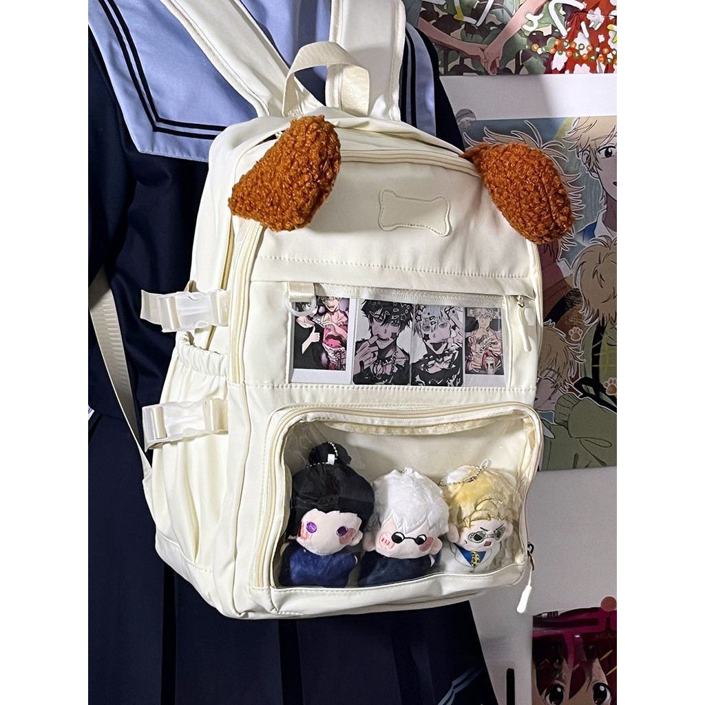 Kawaii Ita Backpack Ita bag DIY Badges Display Backpack Cute Cartoon ...