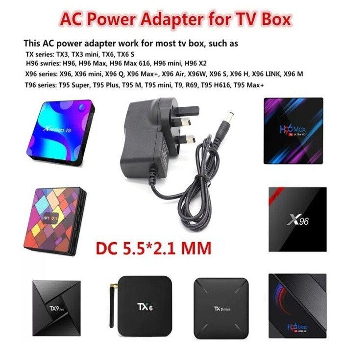 TVBox Power Adapter Malaysia Plug suitable for almost all type of TV ...