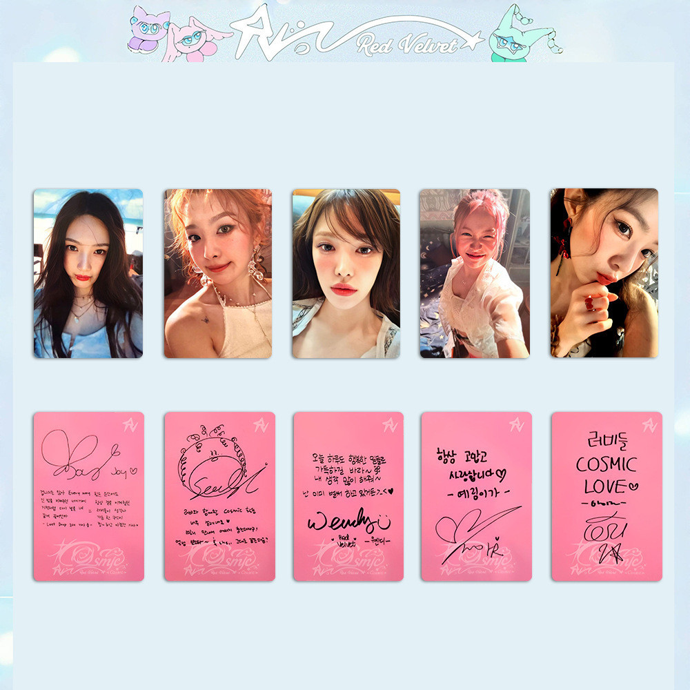 5pcs/set Red Velvet Cosmic Lomo Cards Irene Seulgi Wendy Joy Yeri