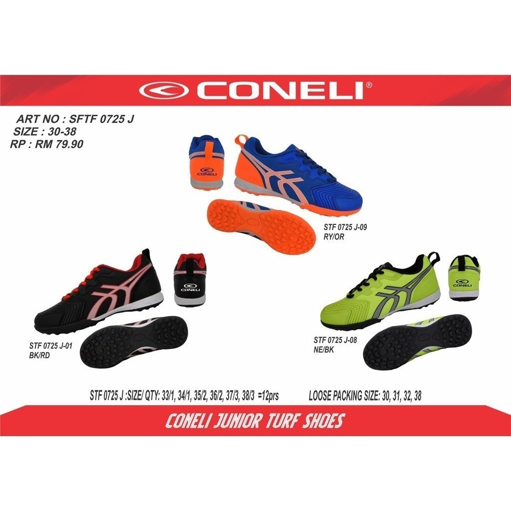 CONELI SFTF 0725JTurf Shoes/Hockey Shoes/Sport Shoes, Kasut Hoki BUDAK ...