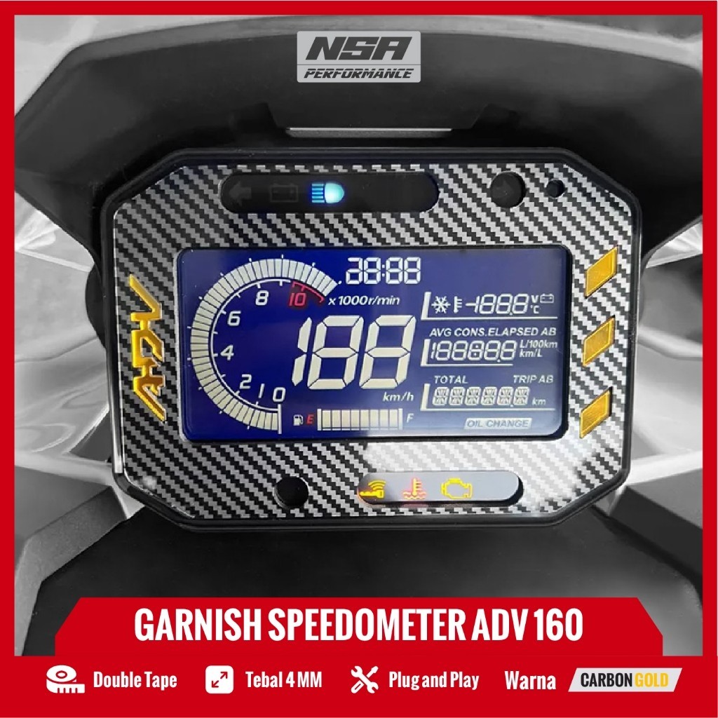 Nsa GARNISH SPEEDOMETER ADV160 GARNISH SPIDOMETER HONDA ADV 160 COOL ...