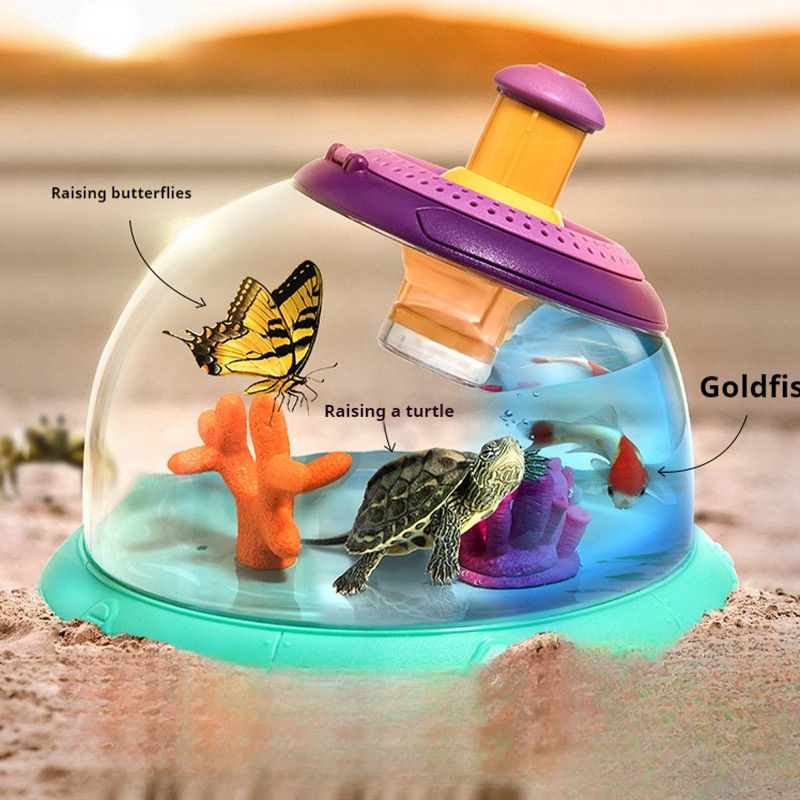 Baldi pemerhatian serangga Elton Multi-fungsi baldi haiwan Goldfish ...