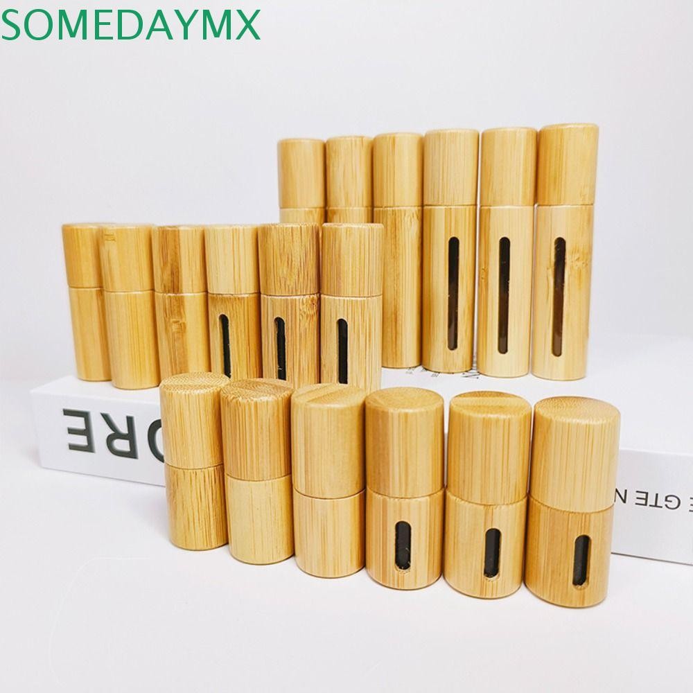 SOMEDAYMX Bamboo Rollon Bottle Roller Ball Mini Simple Sample Vial