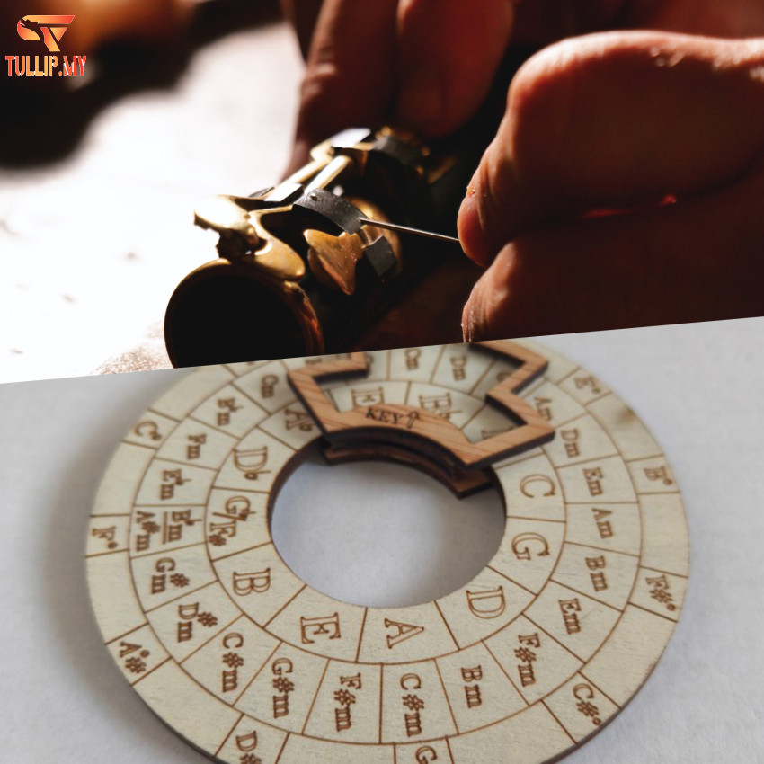 Wooden Melody Tool Music Instrument Wood Melody Maker Circle of Fifths ...