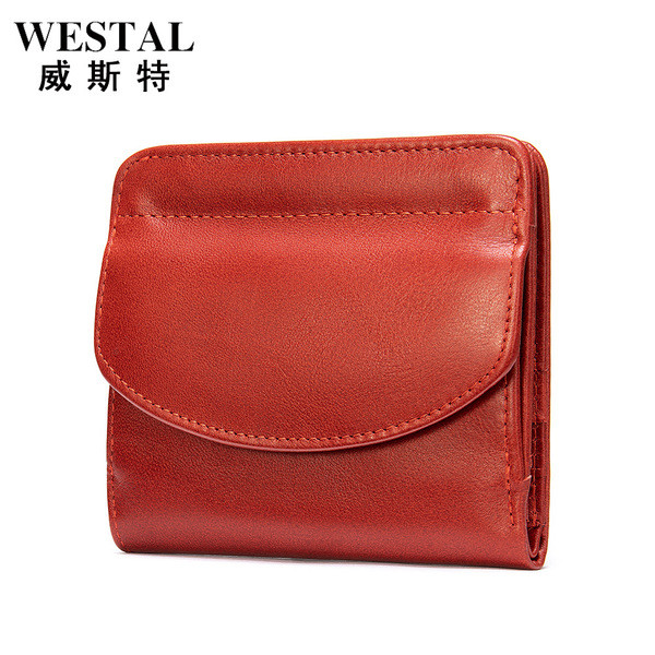 dompet dompet perempuan dompet kecil WESTAL dompet kulit baru wanita beg  wang kulit lapisan pertama gaya Jepun dompet duit syiling pelbagai fungsi  rentas sempadan | Shopee Malaysia