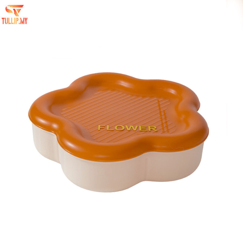 Fruit Bowl 6 Gird Fruit Plate Flower Rotary Serving Tray Food Container ...