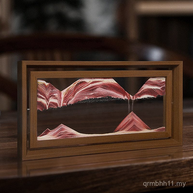Creative Art Rectangular Quicksand Painting Hourglass Decoration ...
