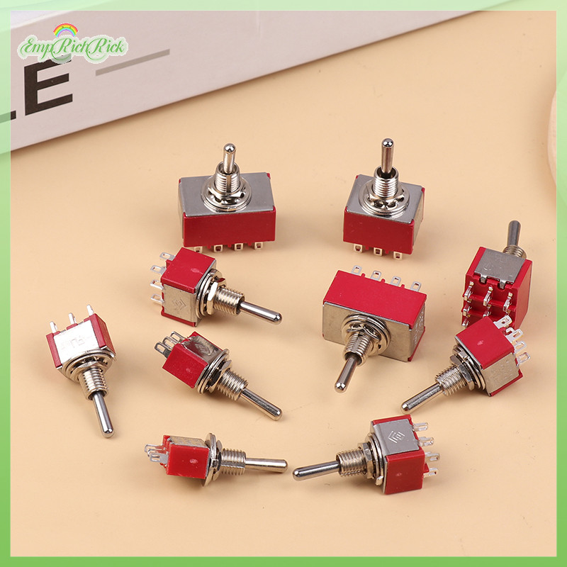 ERHK> Toggle Switch Twist Button Shake Rocker Arm Toggle MTS102 202