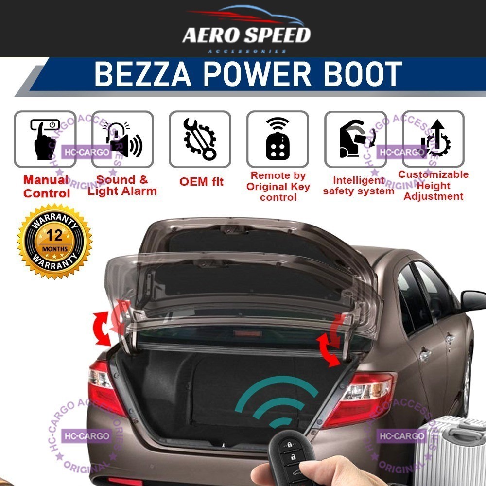 Perodua Bezza 2016 - 2024 Plug & Play Electric Auto Tailgate Power Boot ...