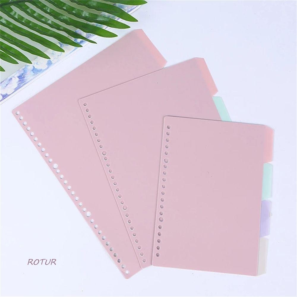 ROTUR Binder Index Dividers 4Pcs/set School Scrapbook Office Supplies ...