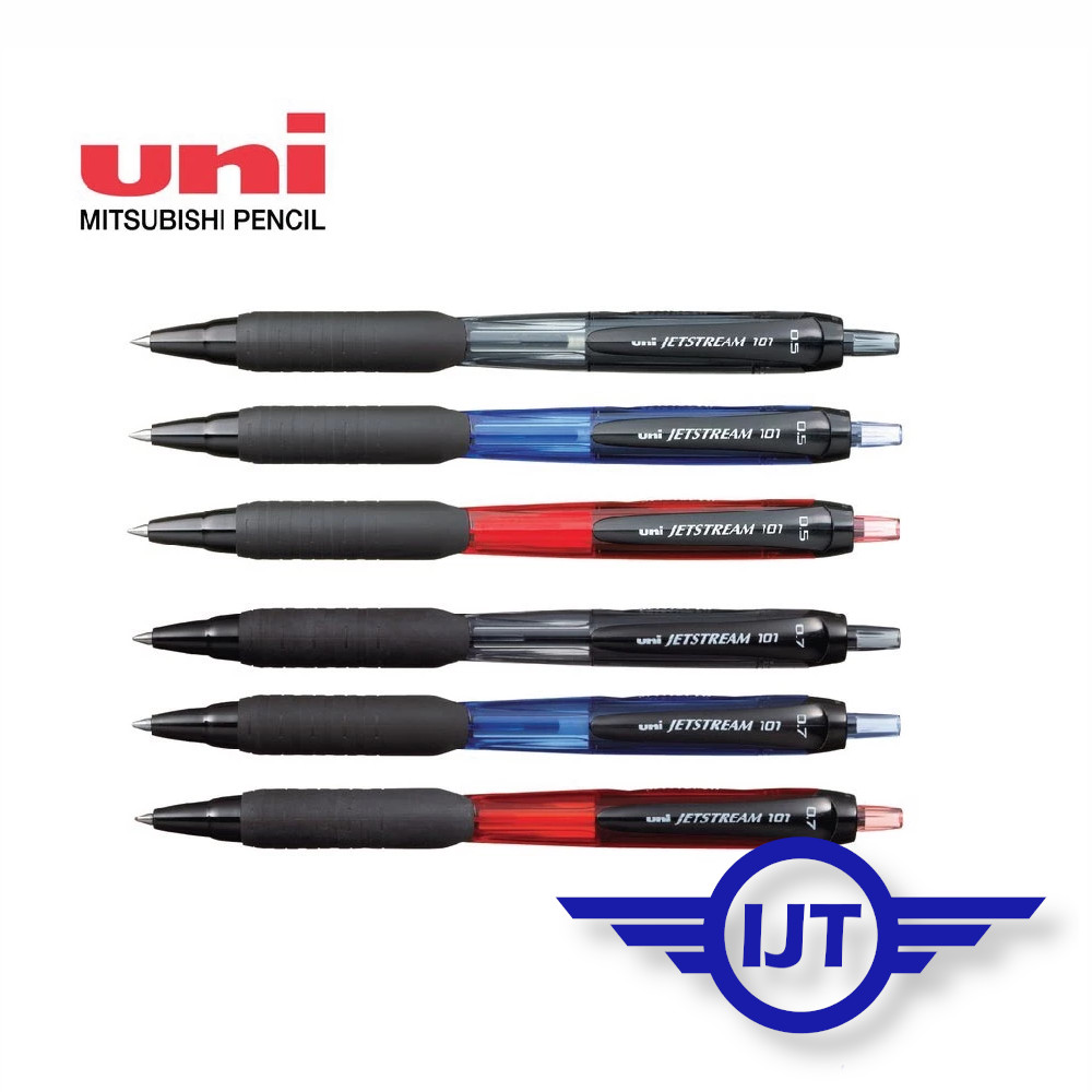 Jetstream RT Roller Ball Retractable Waterproof Pen, Red Ink, Bold