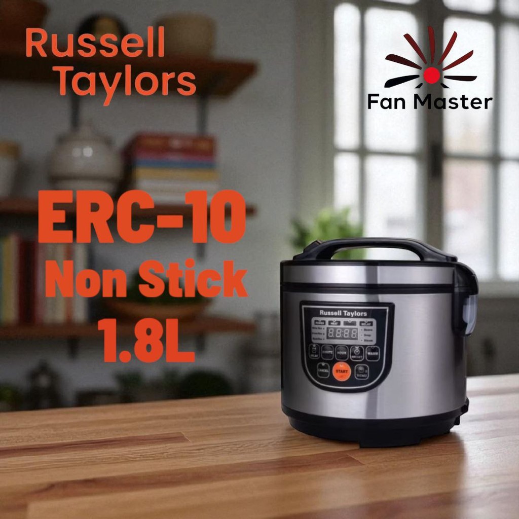 Russell Taylors Fuzzy Logic Smart Rice Cooker 1.8L ERC-30 (Steam Rack ...